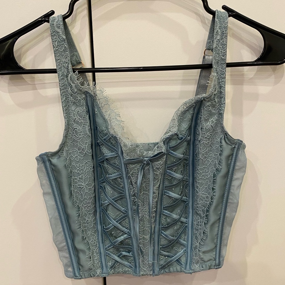 Victoria Secret Teal Corset Top